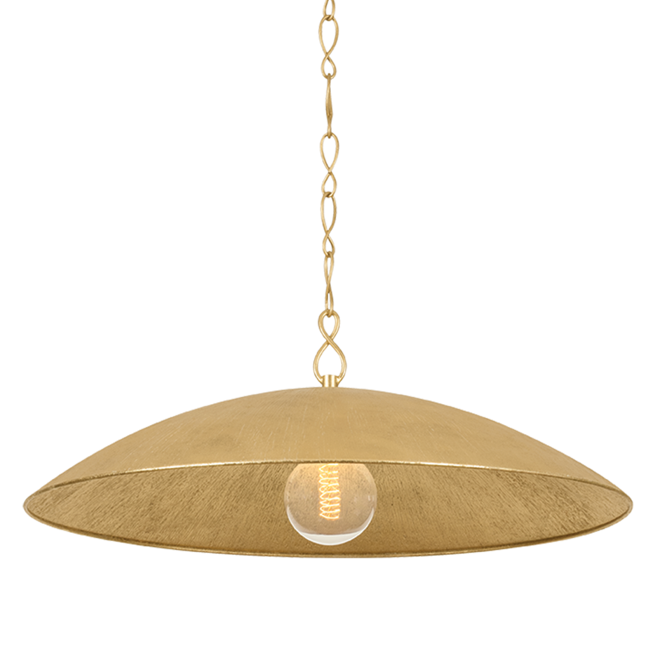 Becki Owens x Hudson Valley Lighting Eve Large Pendant in Vintage Gold Leaf, primary product view