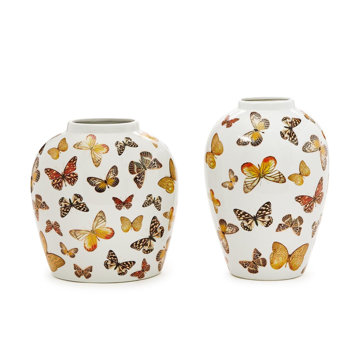 Butterfly Garden Vase Set of 2