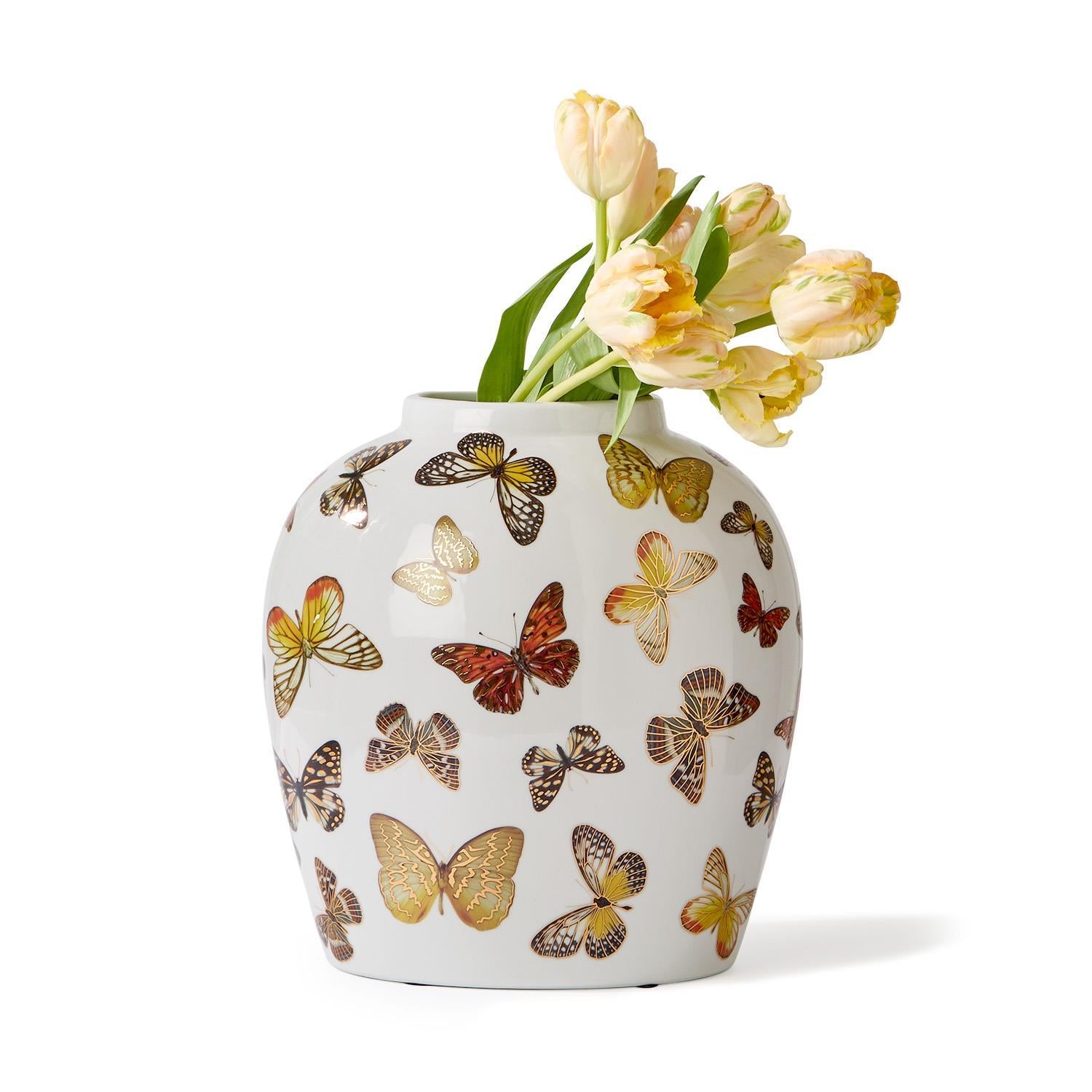 Butterfly Garden Vase Set of 2