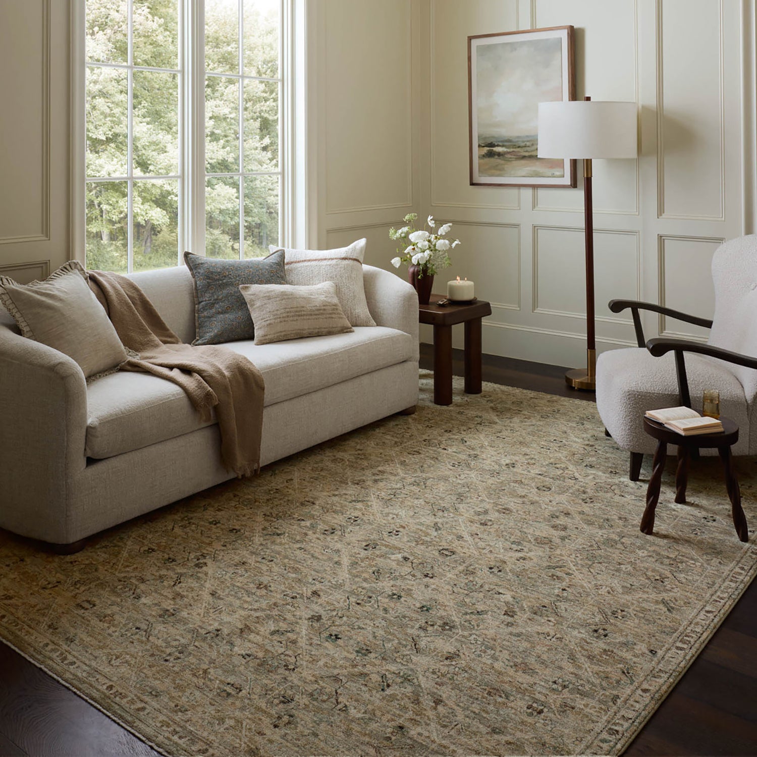 Loloi Briar Silver/Moss Power Loomed Rug