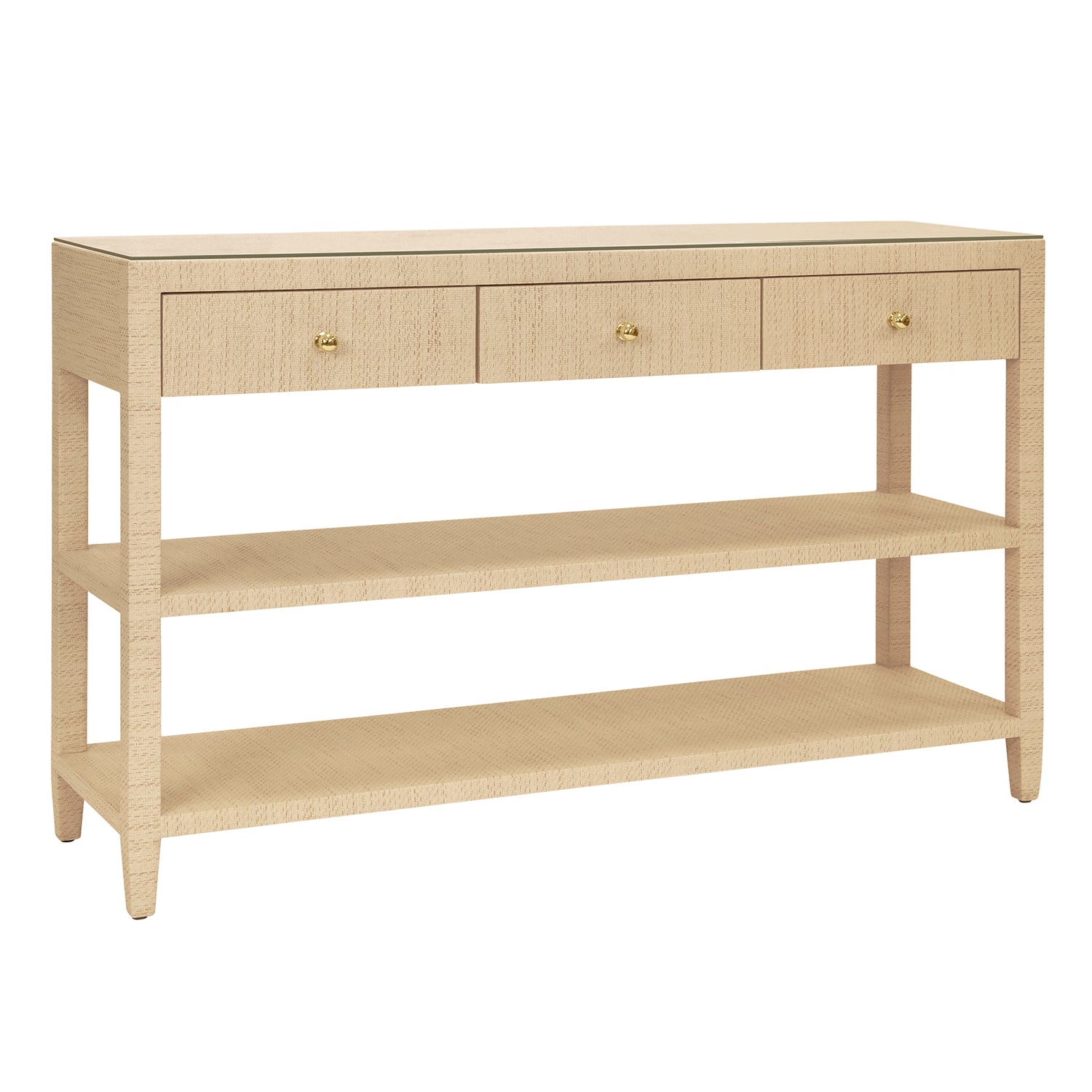 Worlds Away Briar 3 Drawer Console Table