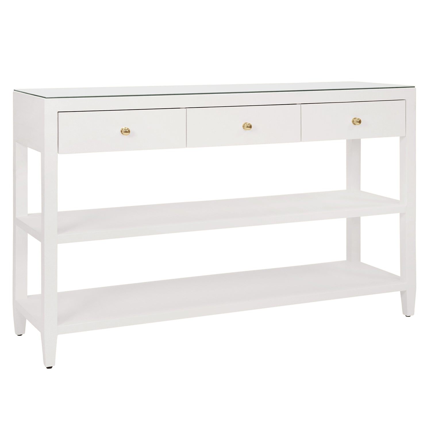 Worlds Away Briar 3 Drawer Console Table
