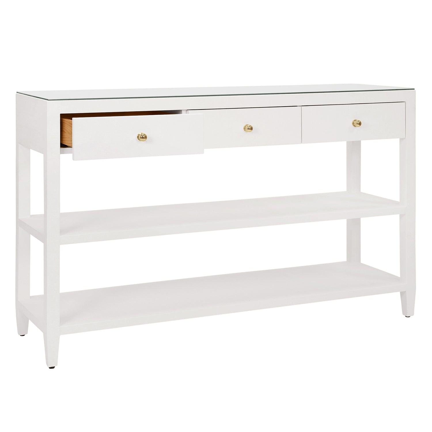 Worlds Away Briar 3 Drawer Console Table