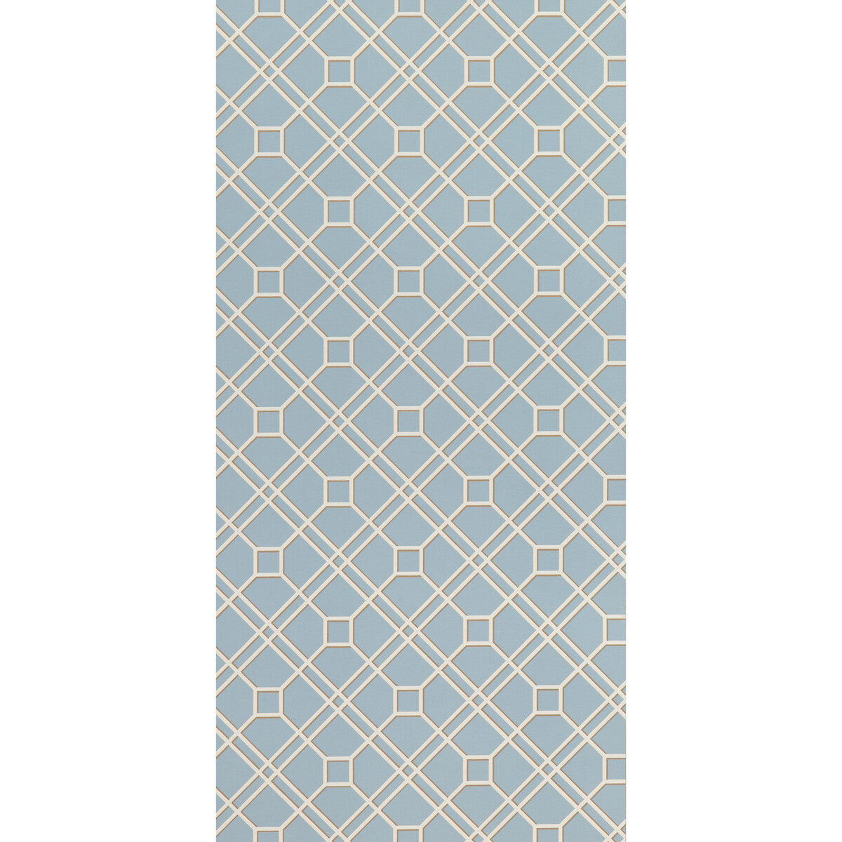 G P & J Baker Langdale Trellis Soft Blue Wallpaper