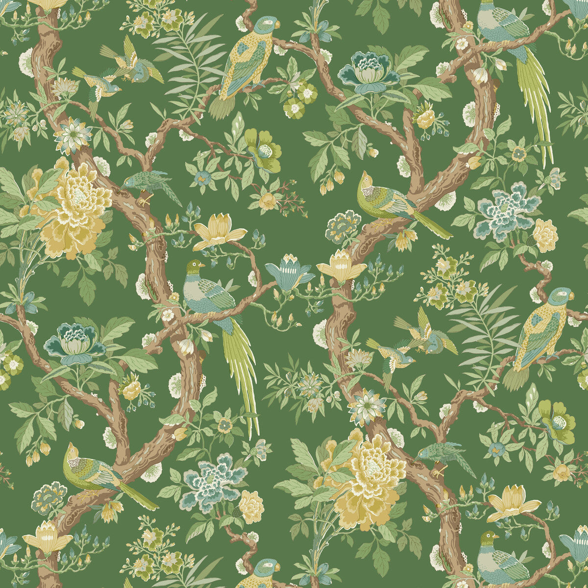 G P & J Baker Eltham Emerald Wallpaper
