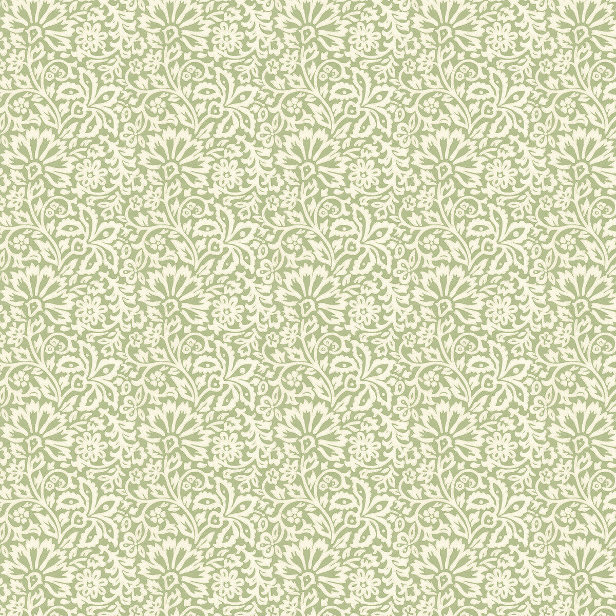G P & J Baker Flora Green Wallpaper
