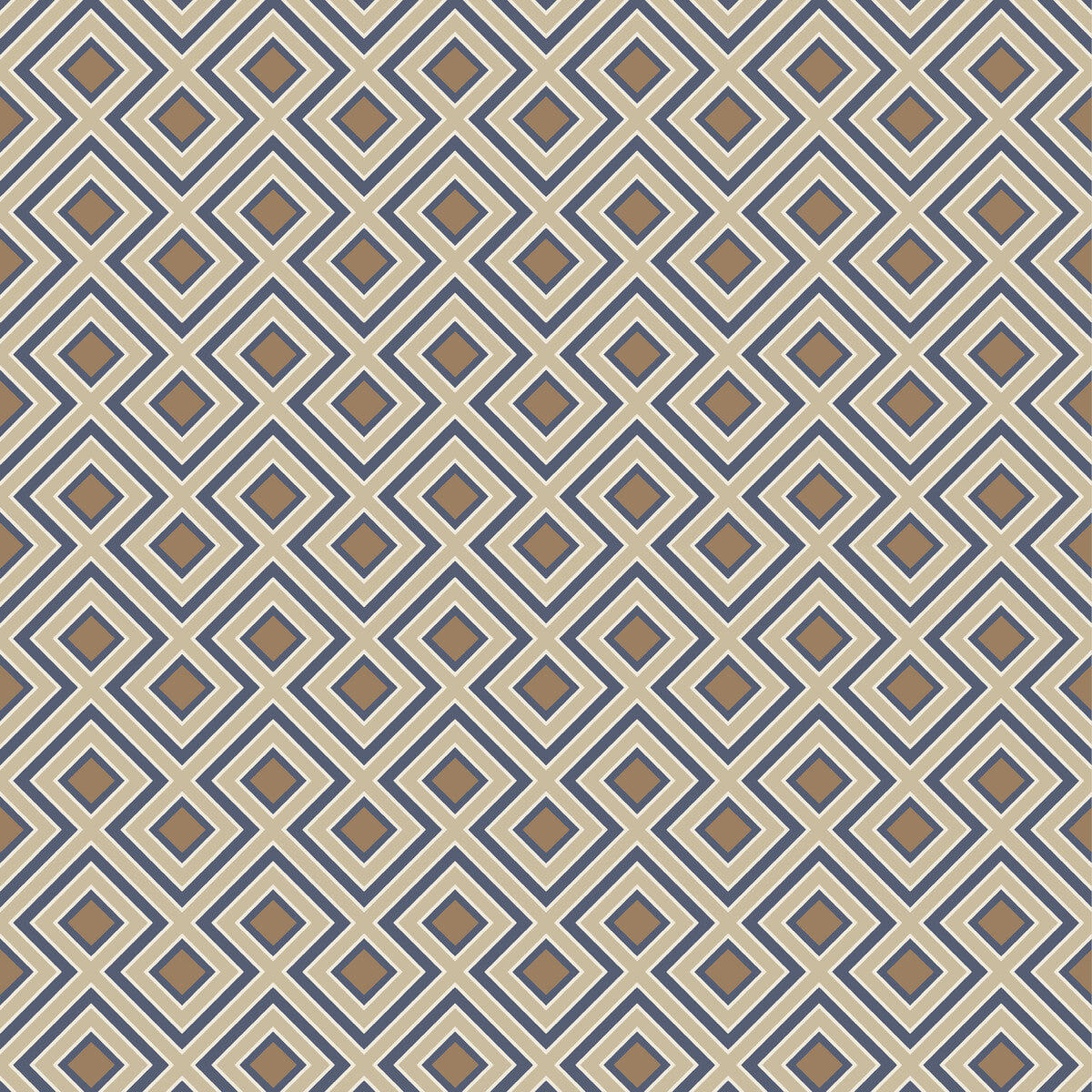 G P & J Baker La Fiorentina Small Indigo Wallpaper