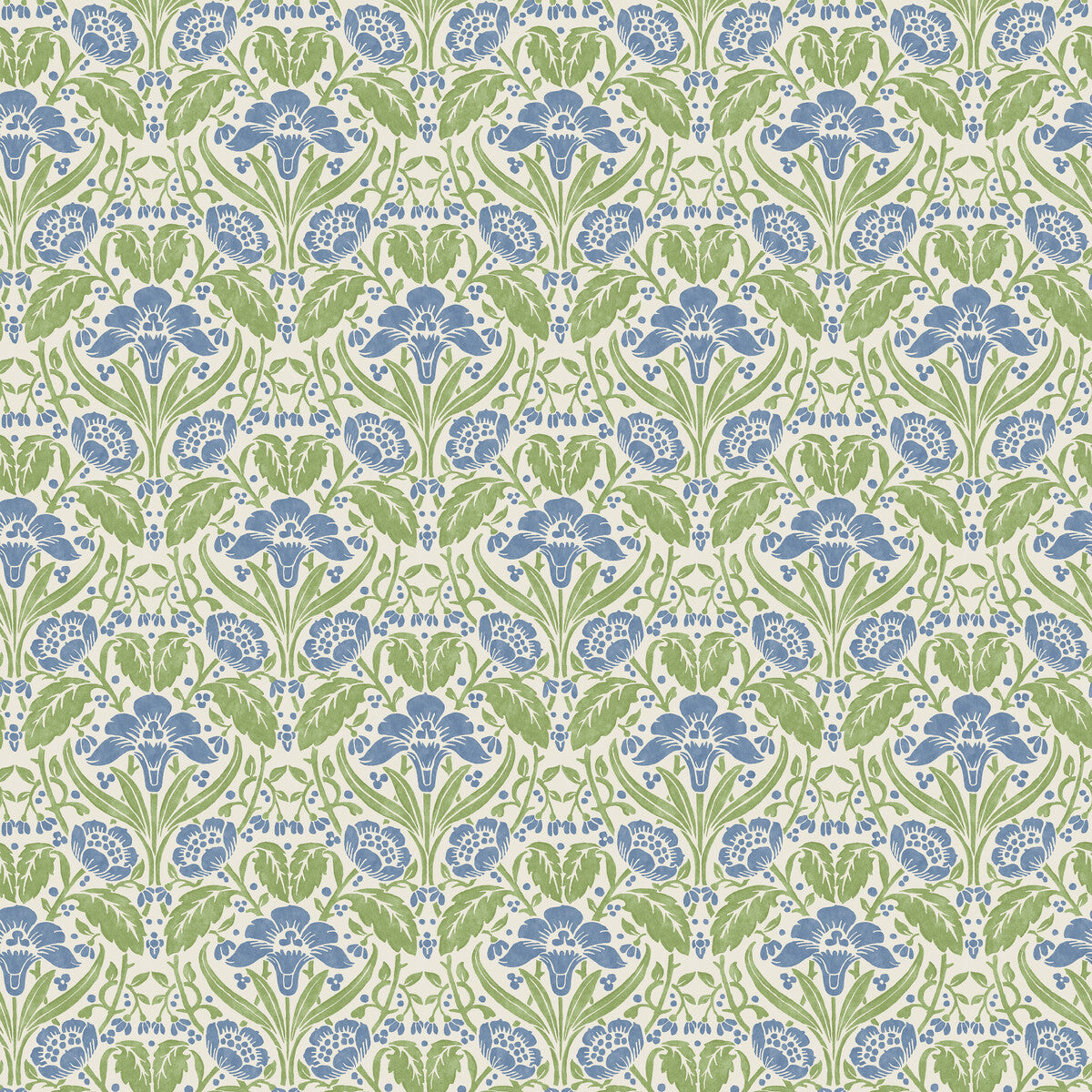 G P & J Baker Iris Meadow Blue/Green Wallpaper