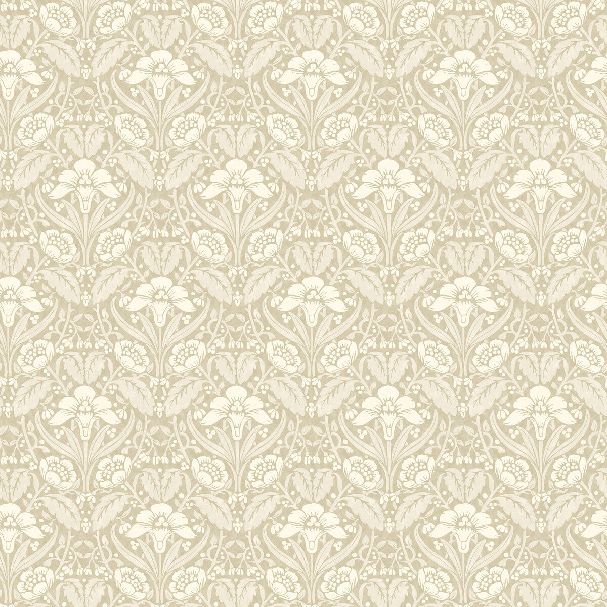 G P & J Baker Iris Meadow Linen Wallpaper