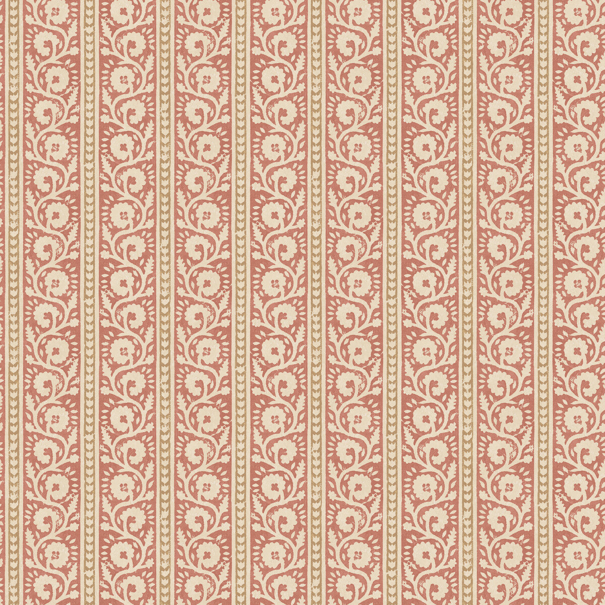 G P & J Baker Bibury Red/Sand Wallpaper