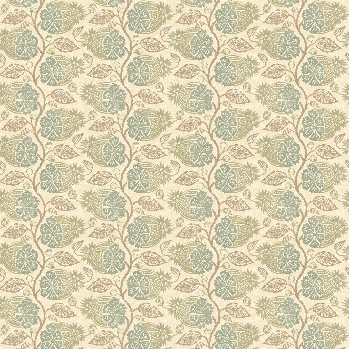 G P & J Baker Calcot Aqua Wallpaper