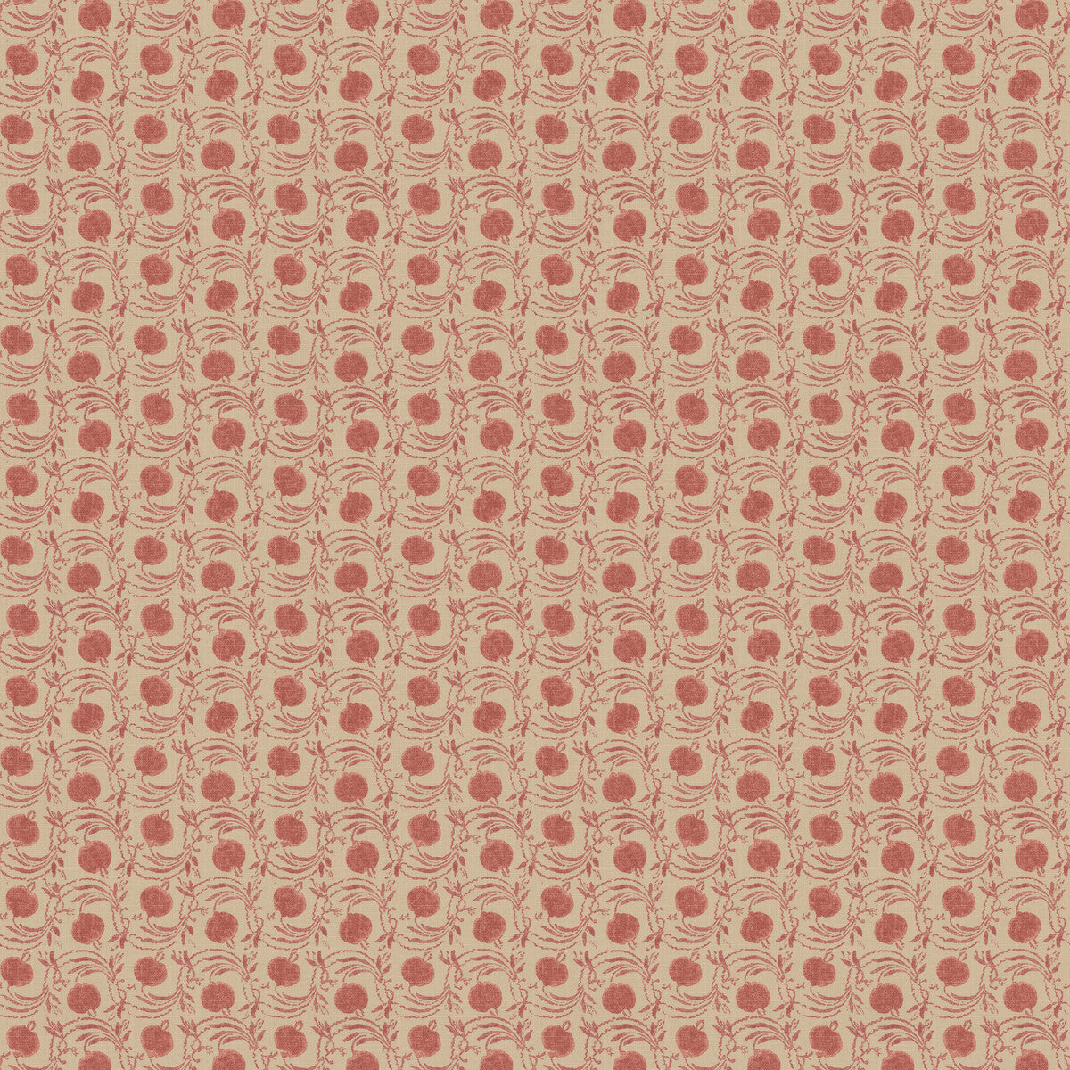 G P & J Baker Seed Pod Soft Red Wallpaper