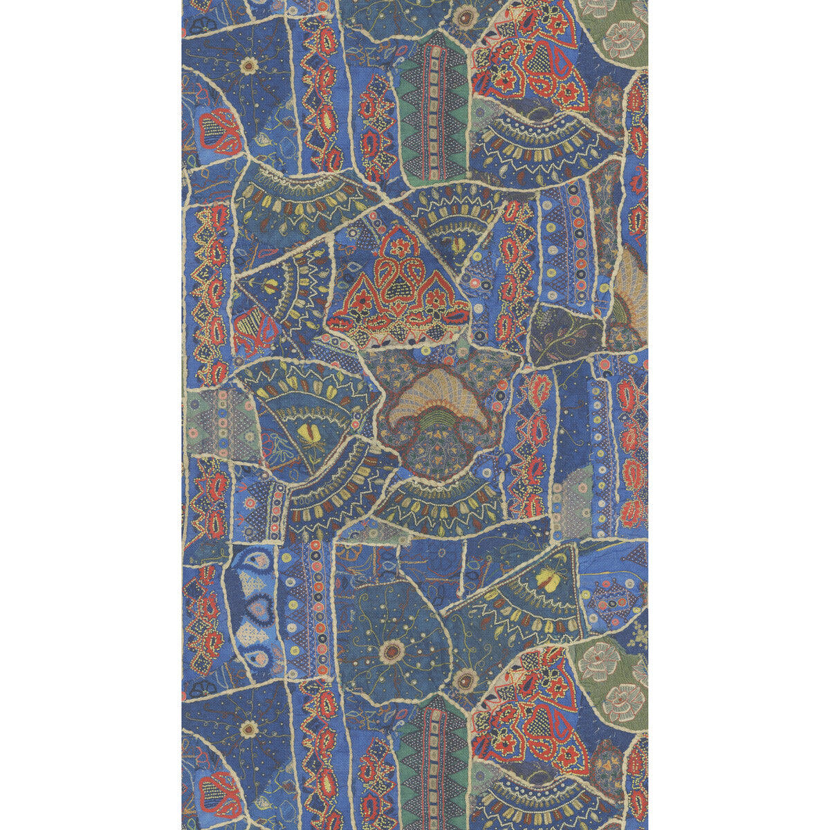 G P & J Baker Front Row Jewel Blue Wallpaper