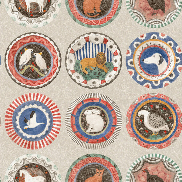 G P & J Baker Robinas Dinner Party Jewel Wallpaper