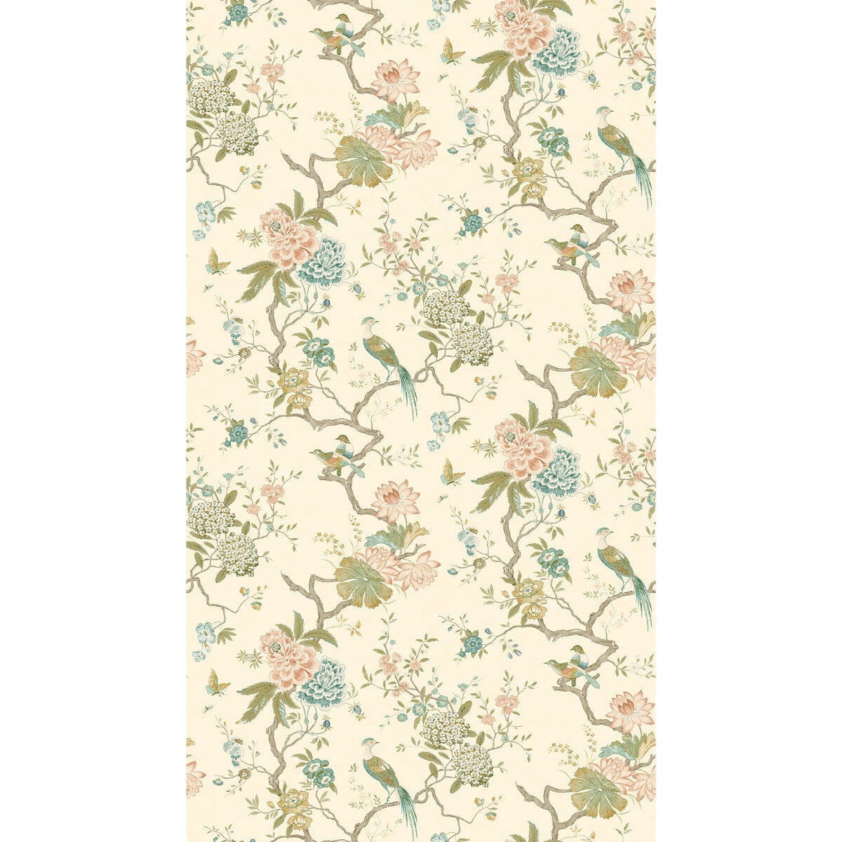 G P & J Baker Oriental Bird Antique Wallpaper