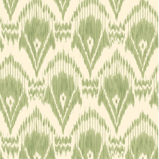G P & J Baker Zaraband Green Wallpaper
