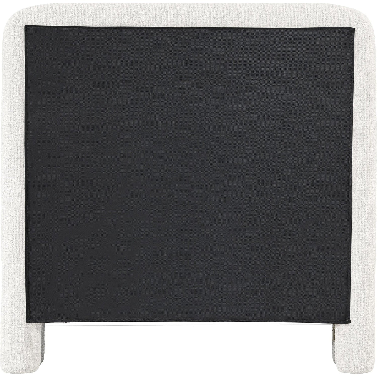 Baylor Cream Fabric Withinterwoven Chenille Upholstered Bed