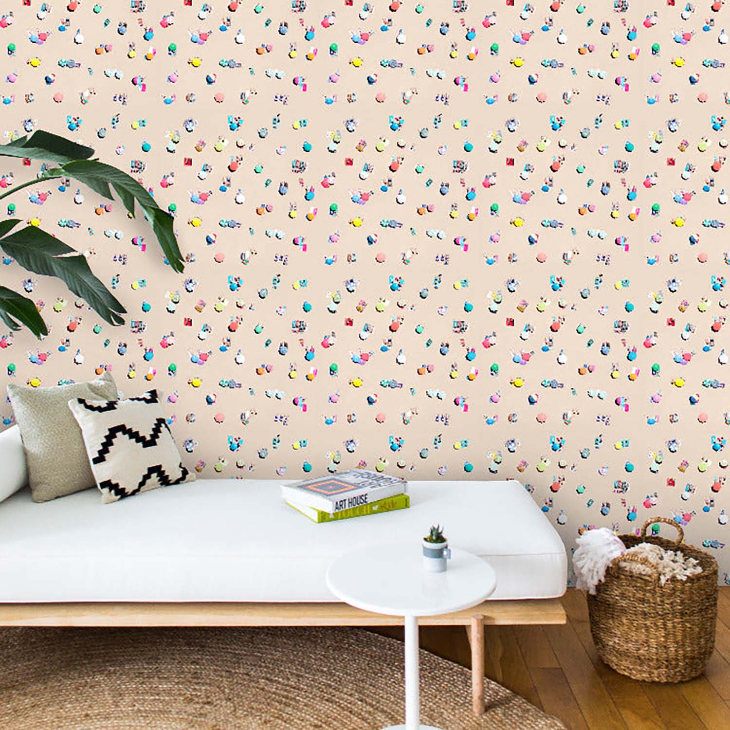 Mitchell Black x Gray Malin Beach Umbrellas Wallpaper