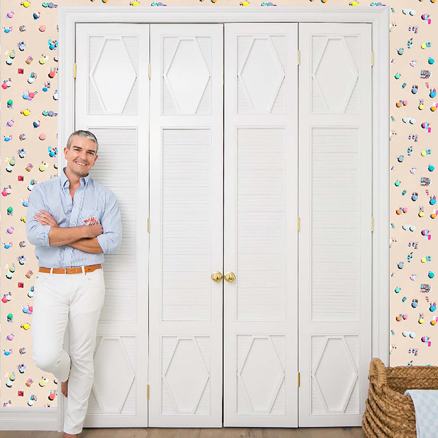 Mitchell Black x Gray Malin Beach Umbrellas Wallpaper