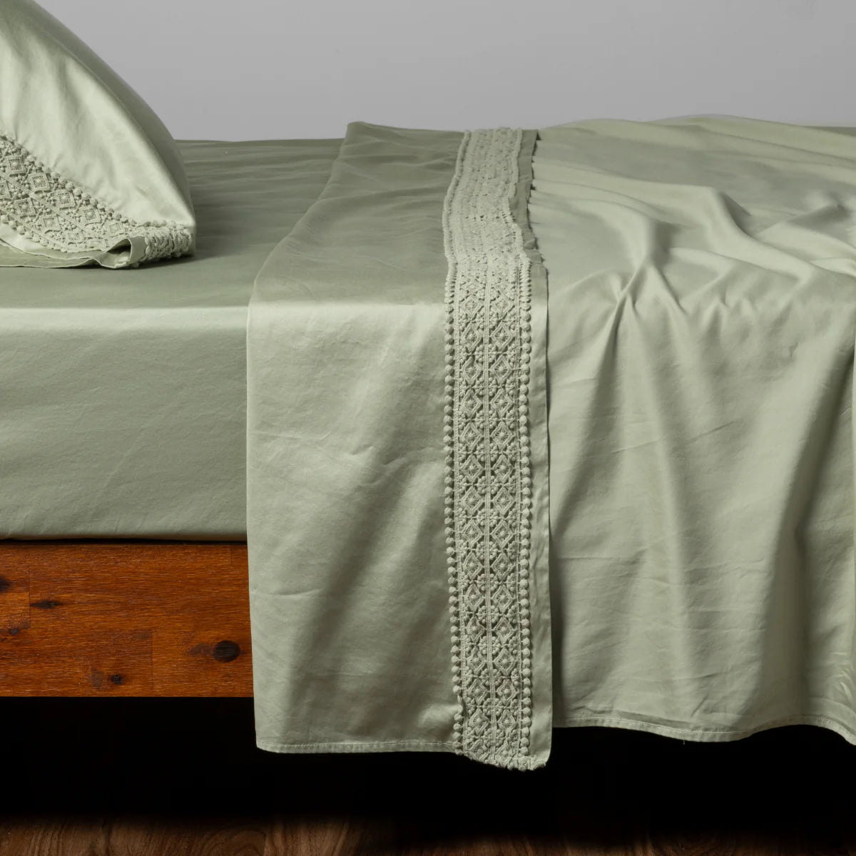 Bella Notte Bria Novola Lace Flat Sheet