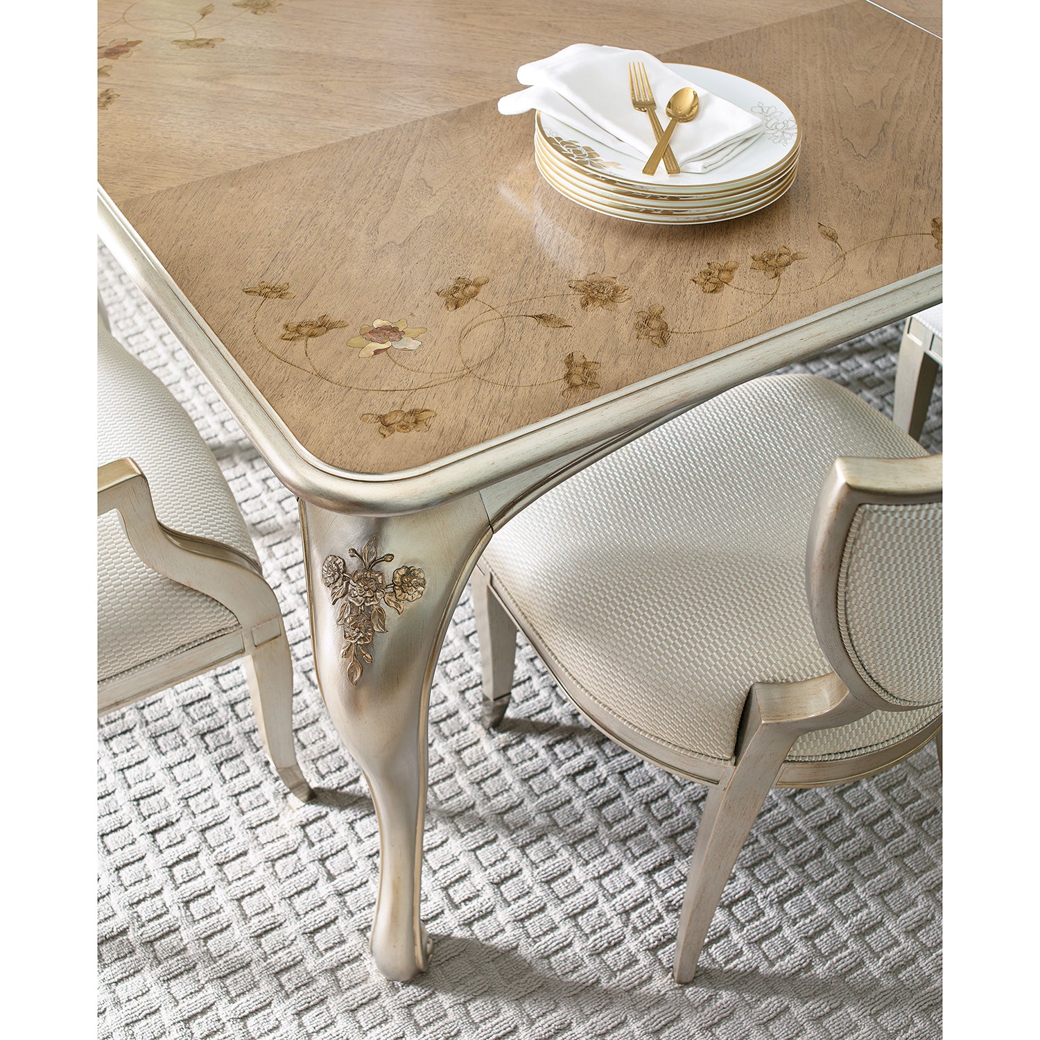 Caracole Fontainebleau Rectangle Dining Table