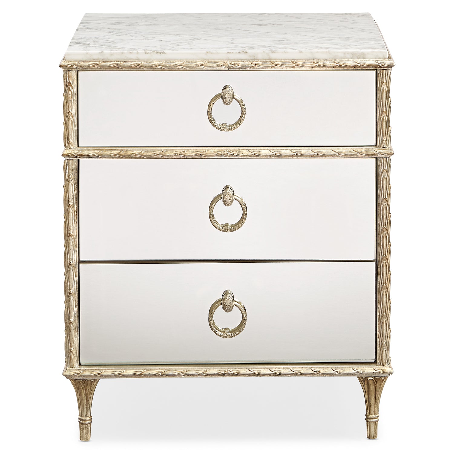 Caracole Fontainebleau Mirror Nightstand