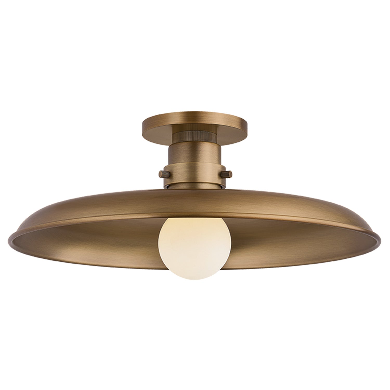 Troy Lighting Rainhill Patina Brass Semi Flush