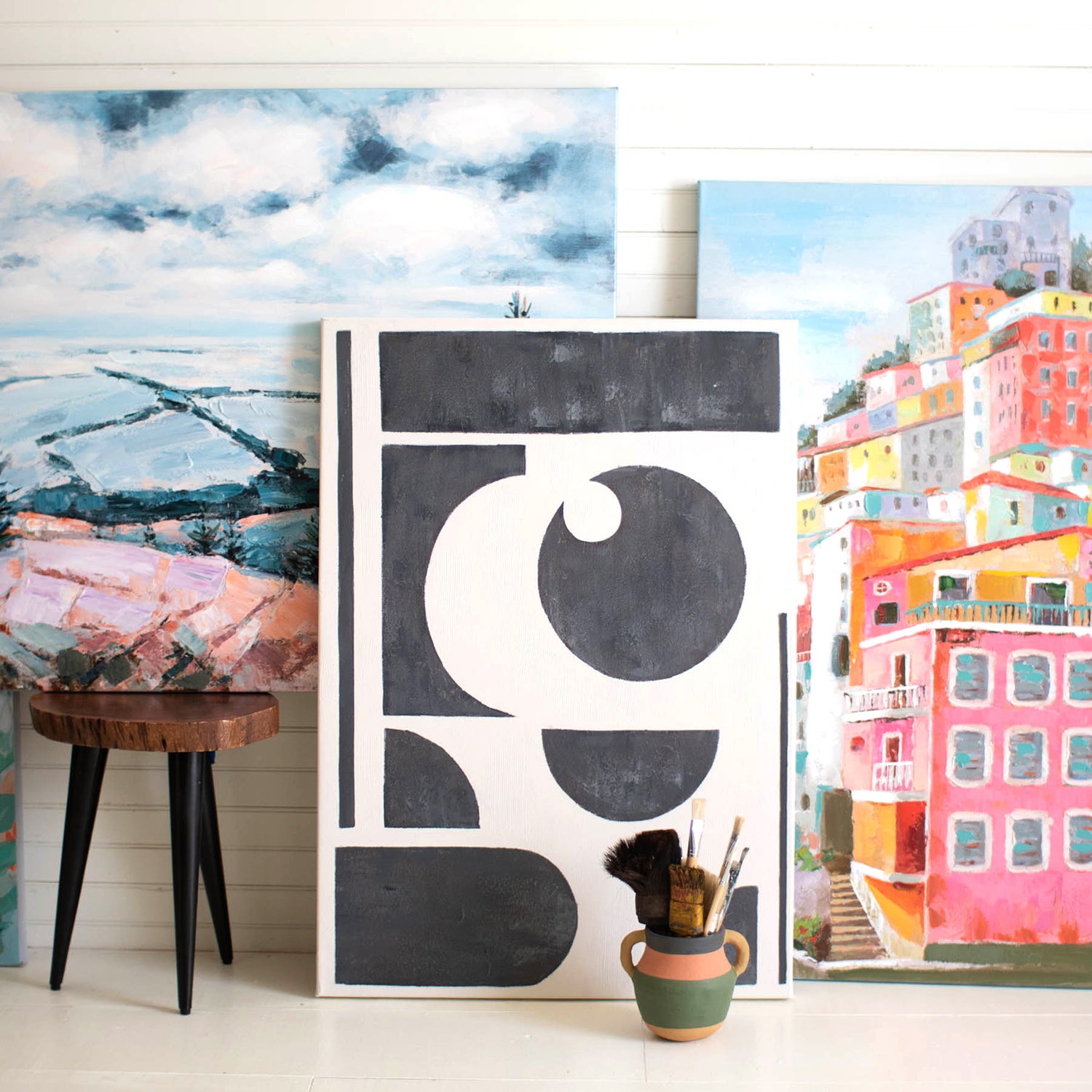 Colorful Houses Wall Art