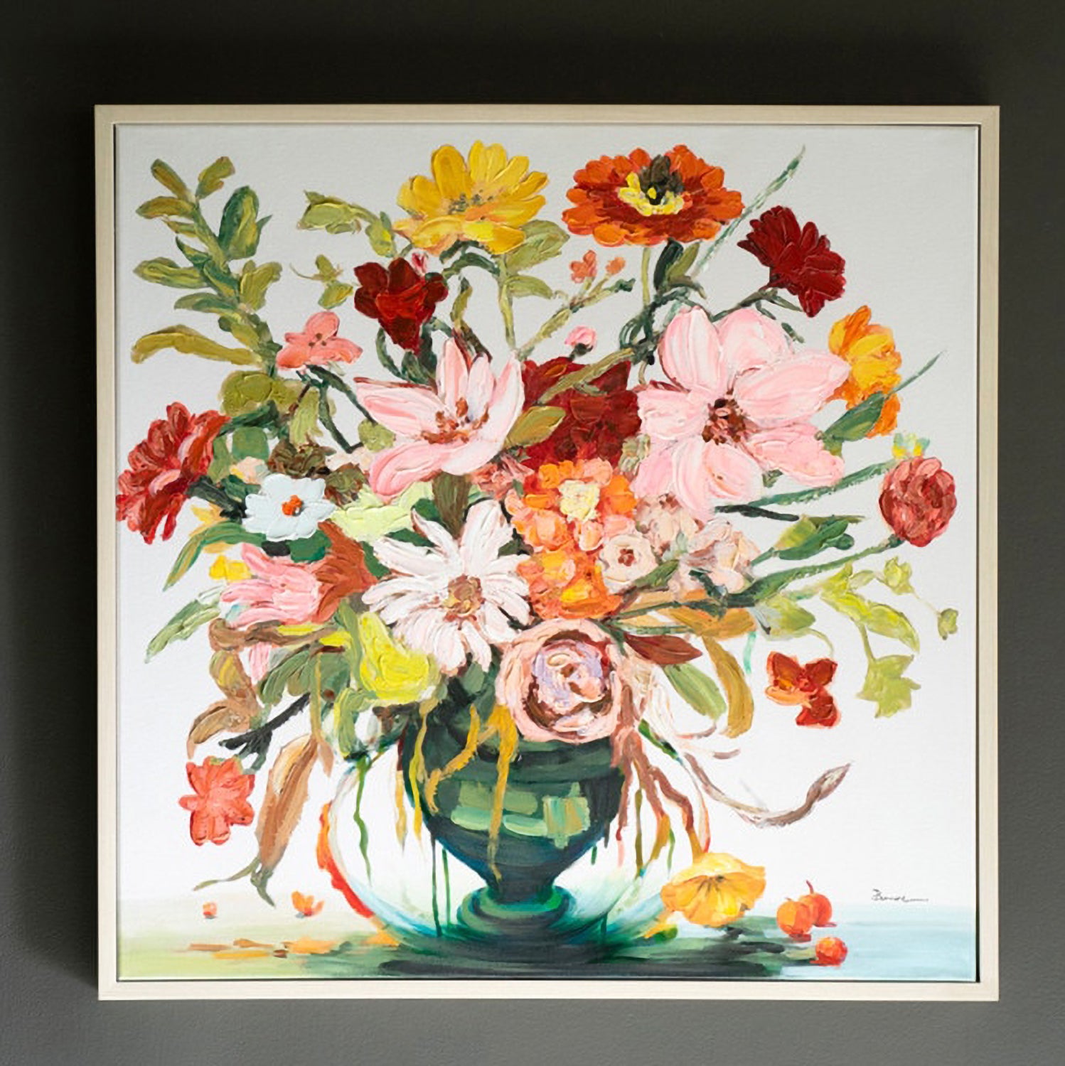 Floral Framed Acrylic Artwork