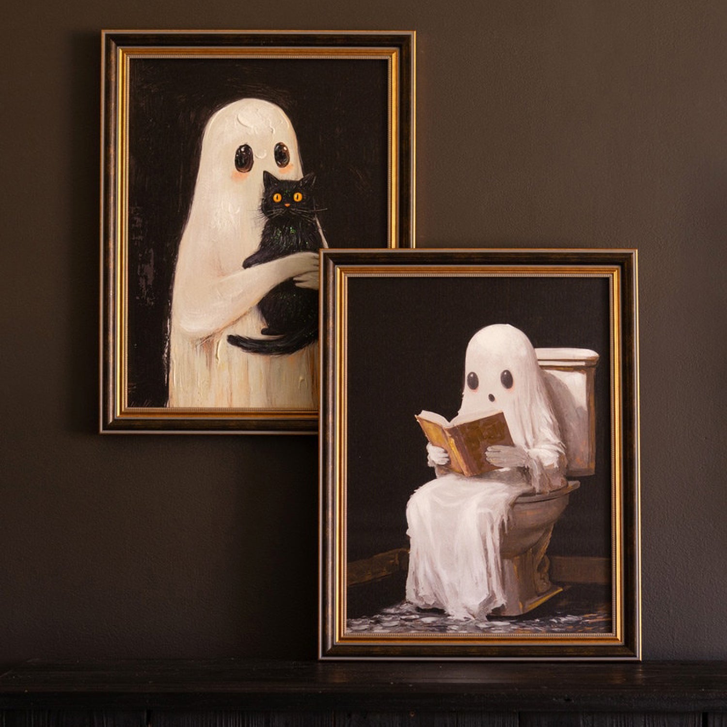 Halloween Ghost Painting Set of 2