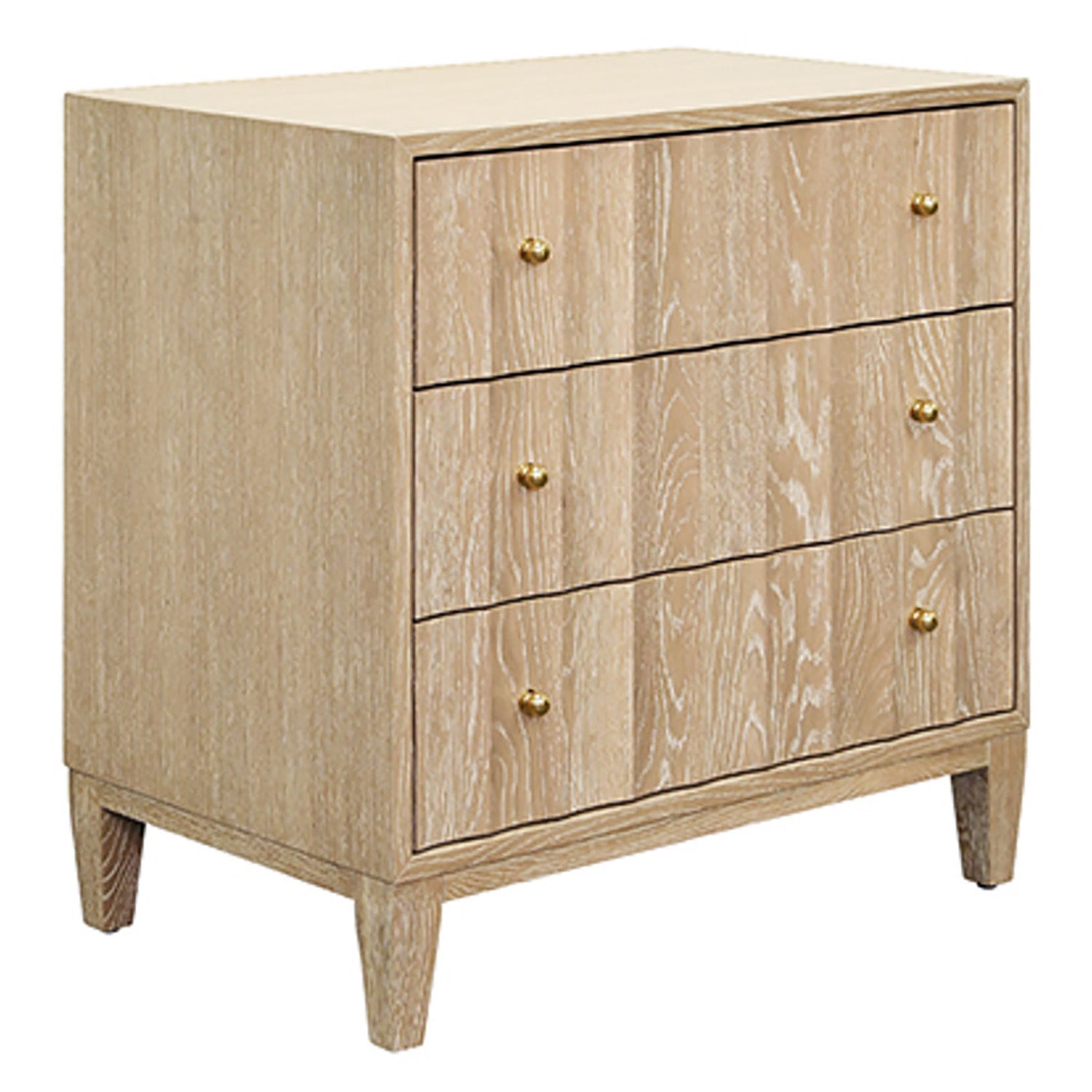 Worlds Away Carmack 3 Drawer Side Table