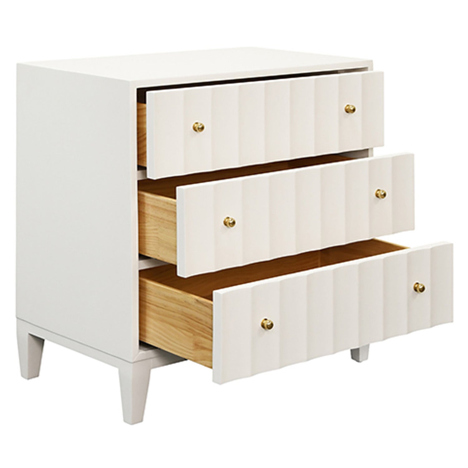 Worlds Away Carmack 3 Drawer Side Table
