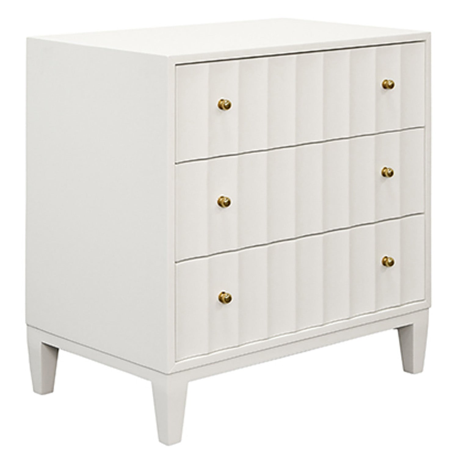 Worlds Away Carmack 3 Drawer Side Table