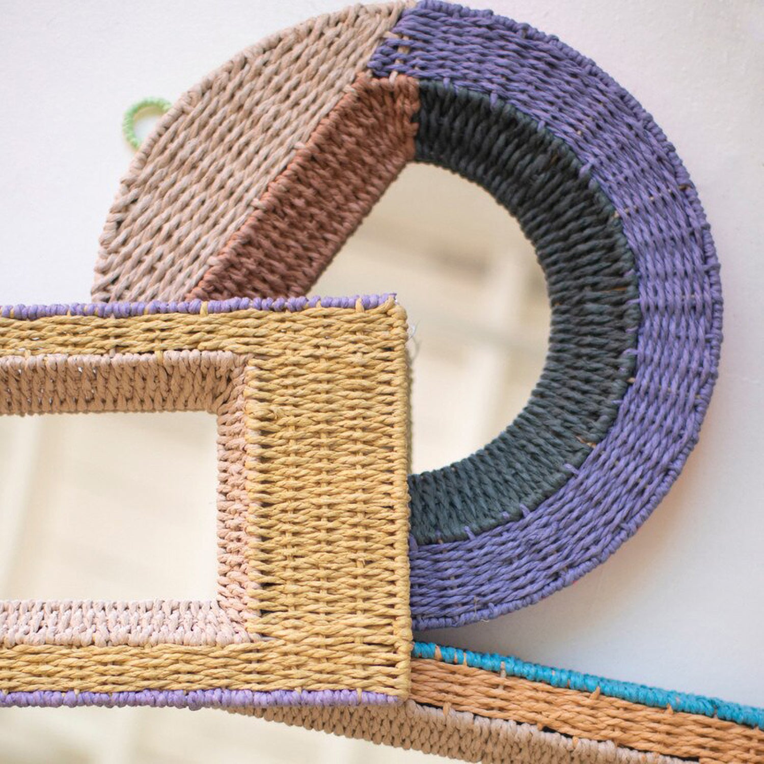 Recycled Paper Framed Mirror Set of 3