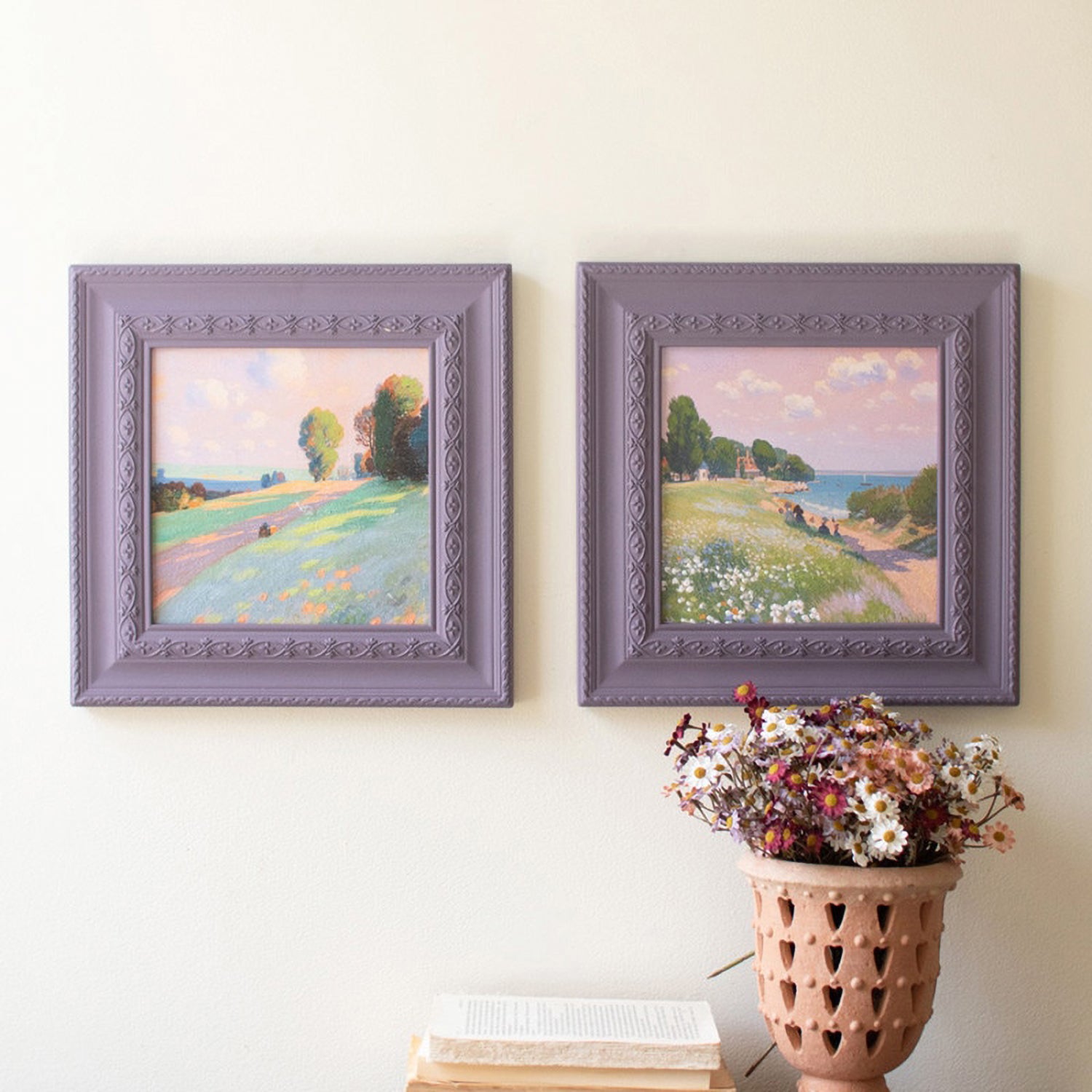 Lavender Fields Artwork Set of 2