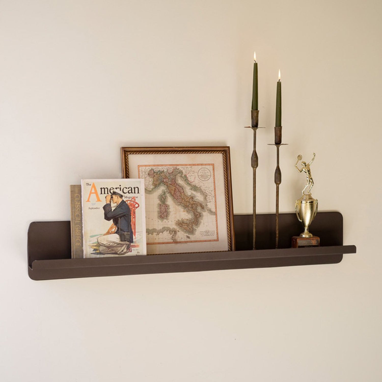 Antique Bronze Wall Shelf