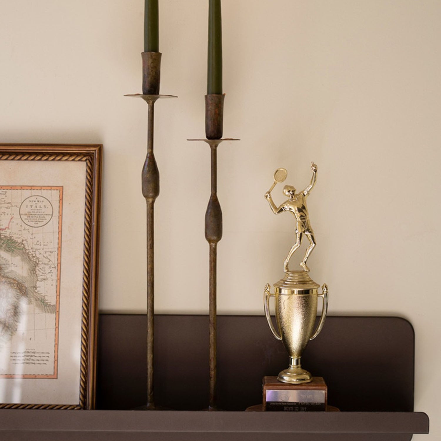 Antique Bronze Wall Shelf