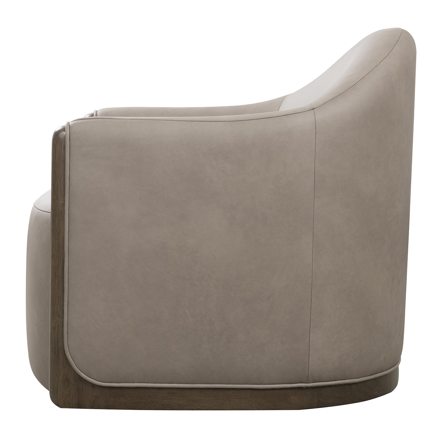Hooker Furniture Cora Brown Leather Swivel Chair