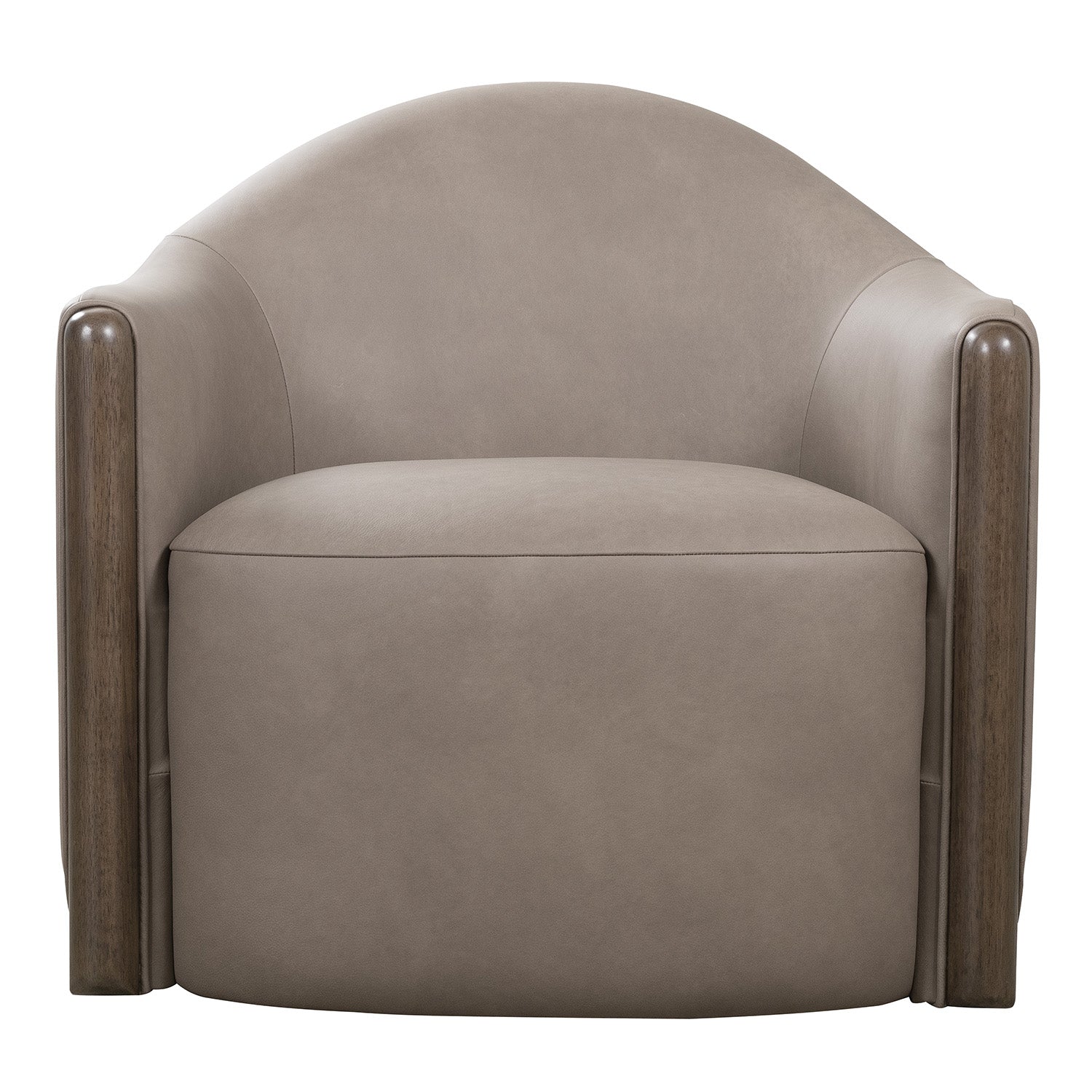 Hooker Furniture Cora Brown Leather Swivel Chair