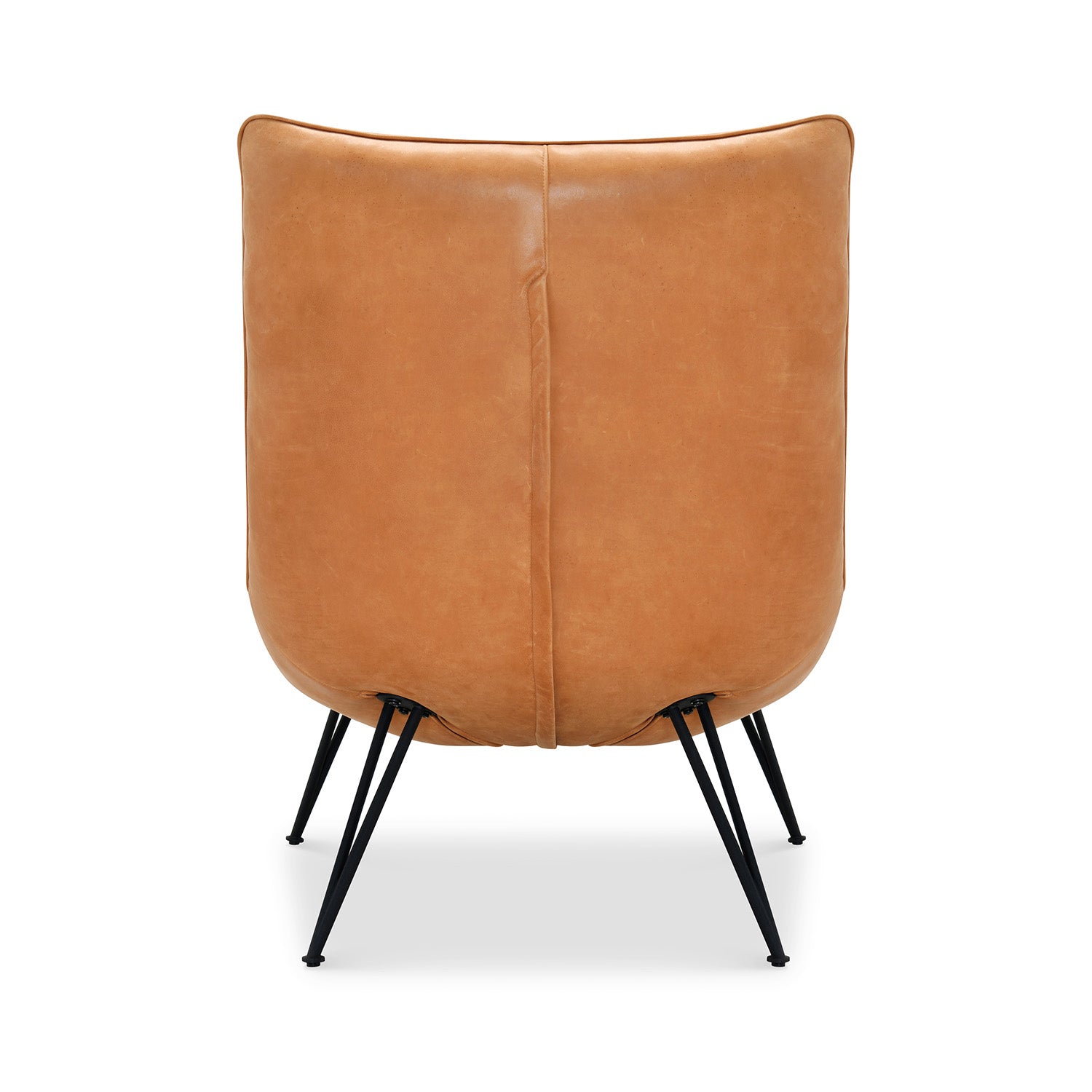 Hooker Furniture Kayne Accent Chair leather accent chair, close-up of the material and hardware