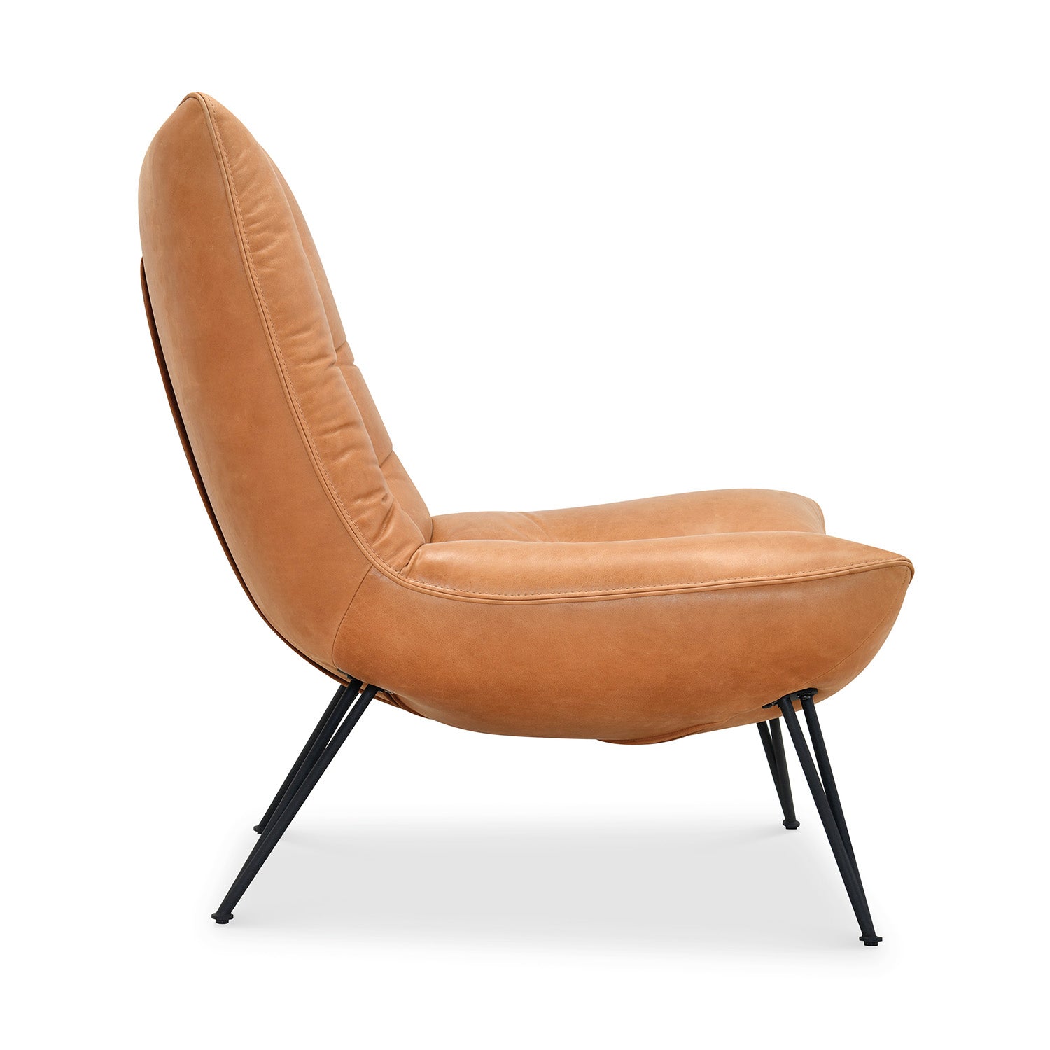 Hooker Furniture Kayne Accent Chair leather accent chair, styled in a room setting