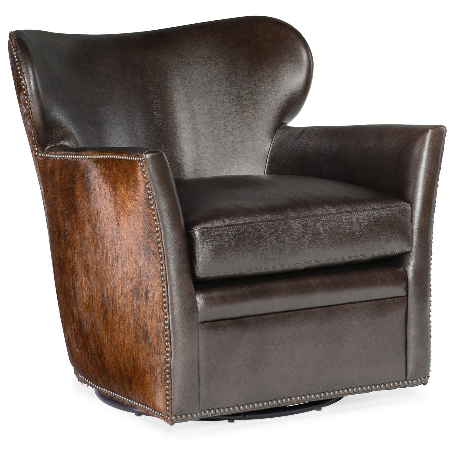 Hooker Furniture Kato Leather Swivel Chair