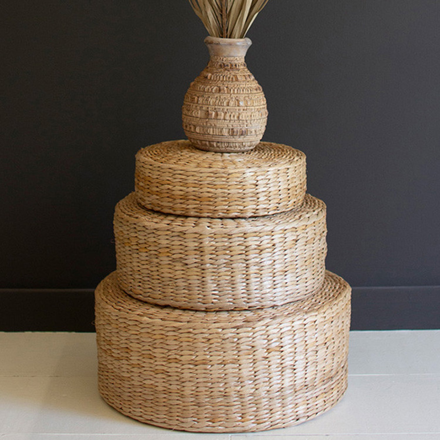 Seagrass Tabletop Riser Set of 3