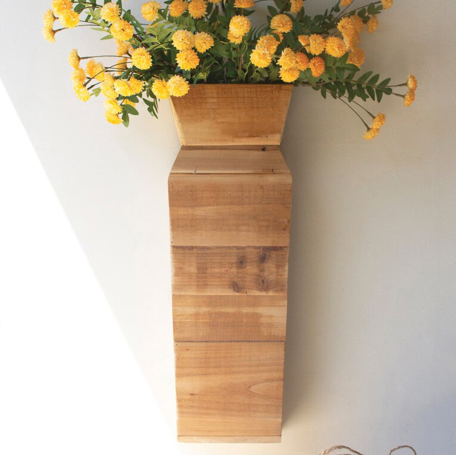 Recycled Wood Tabletop/Wall Vase
