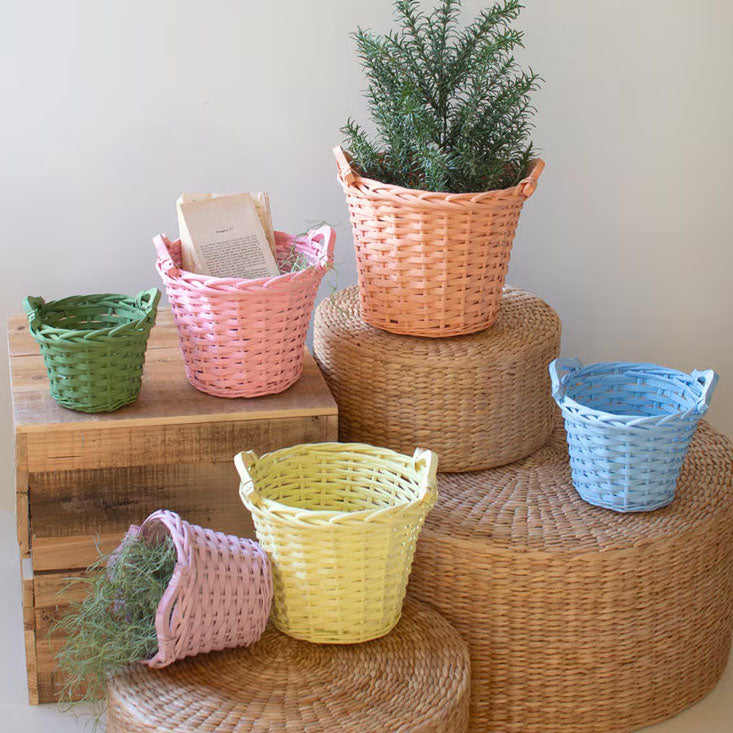 Cheerful Willow Basket Set of 6