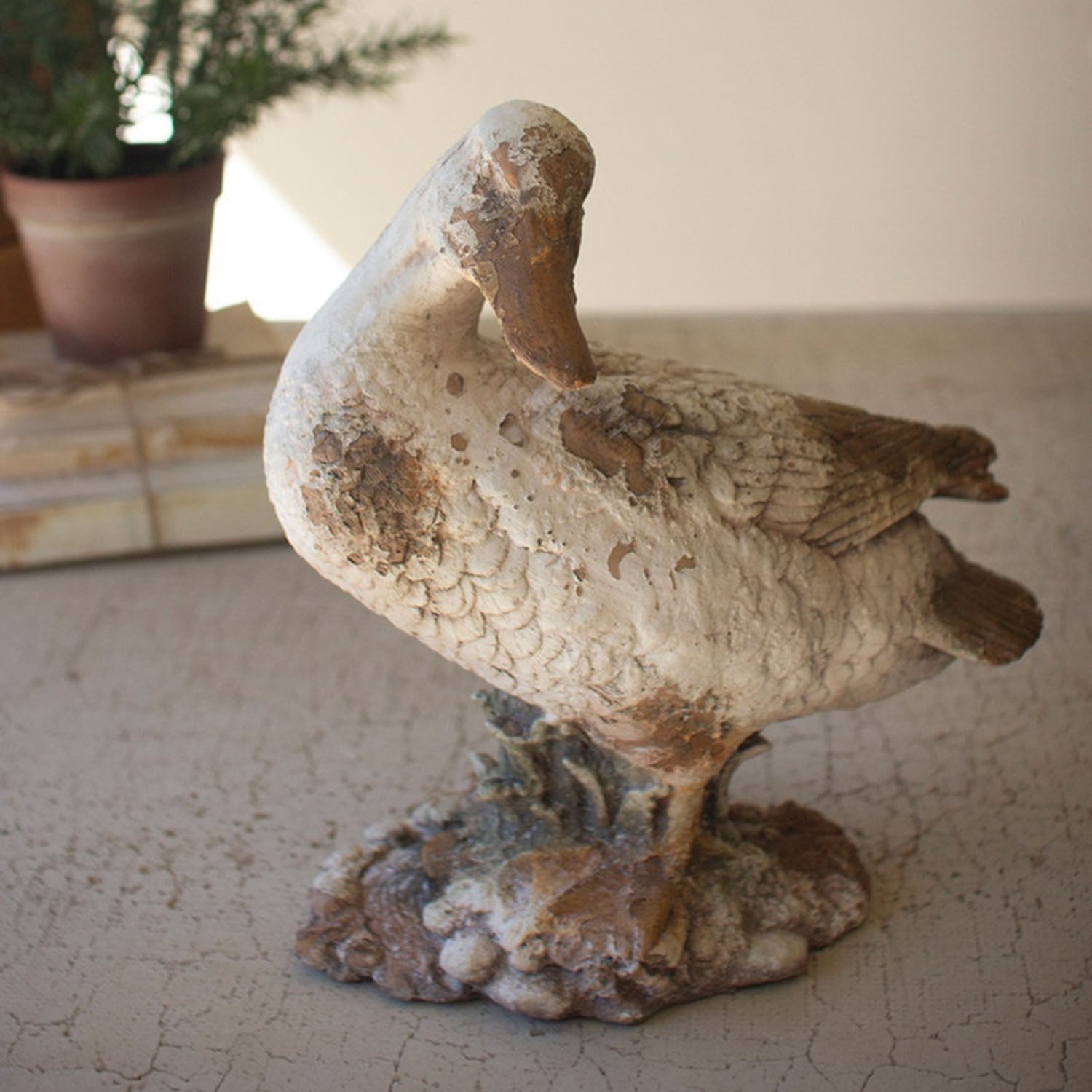 Faux Concrete Duck