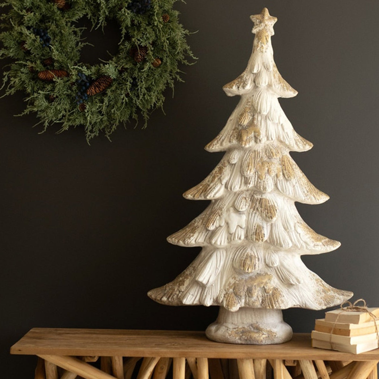 Faux Concrete Christmas Tree