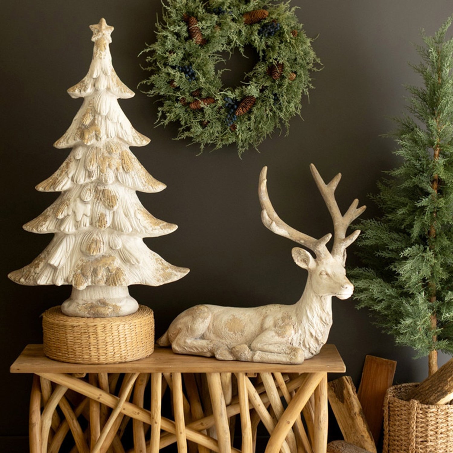 Faux Concrete Christmas Tree