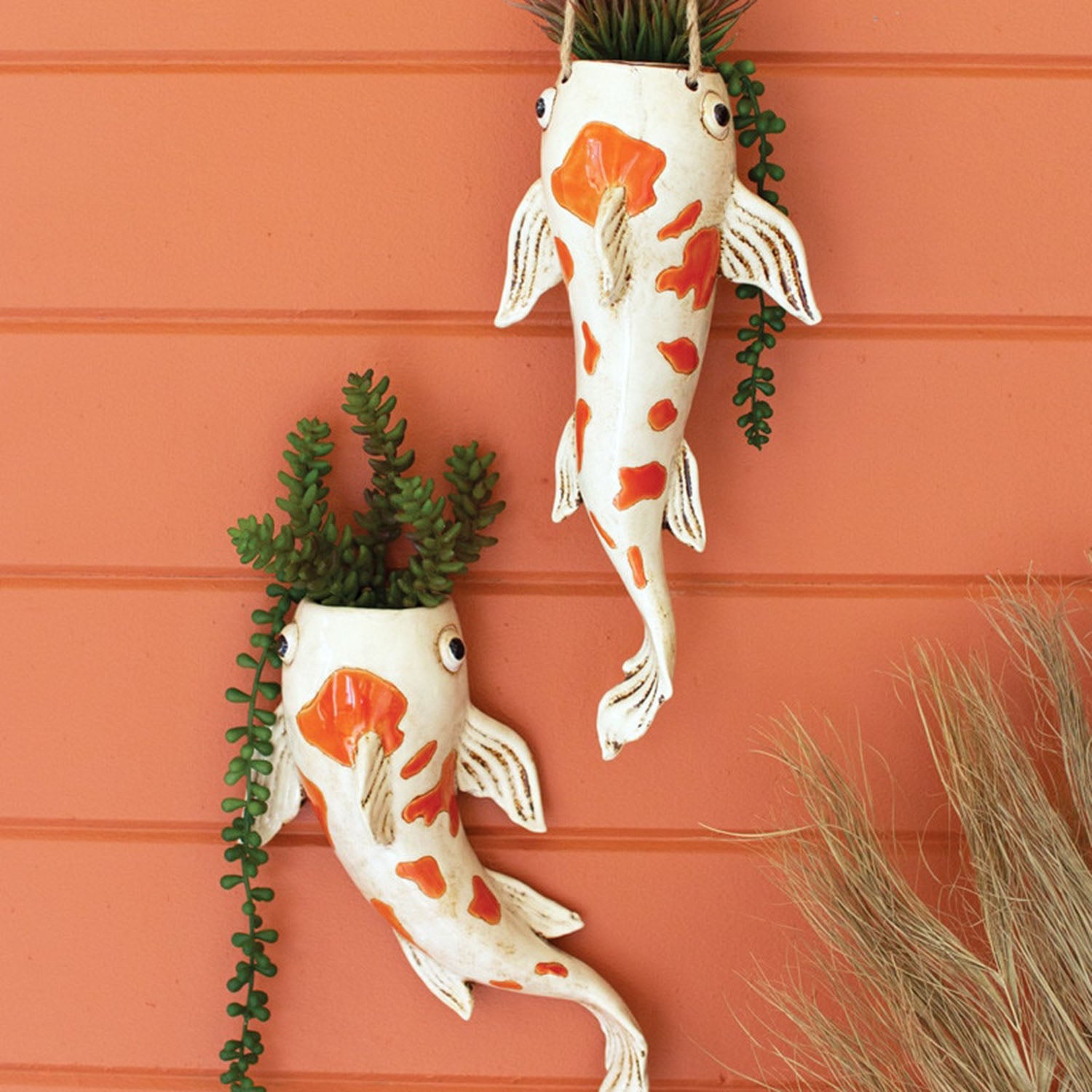 Koi Hanging Fish Planter