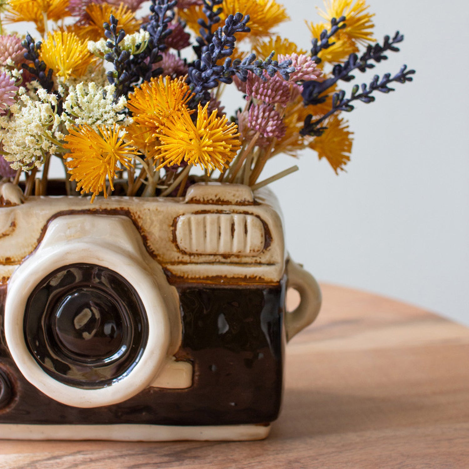 Camera Ceramic Planter